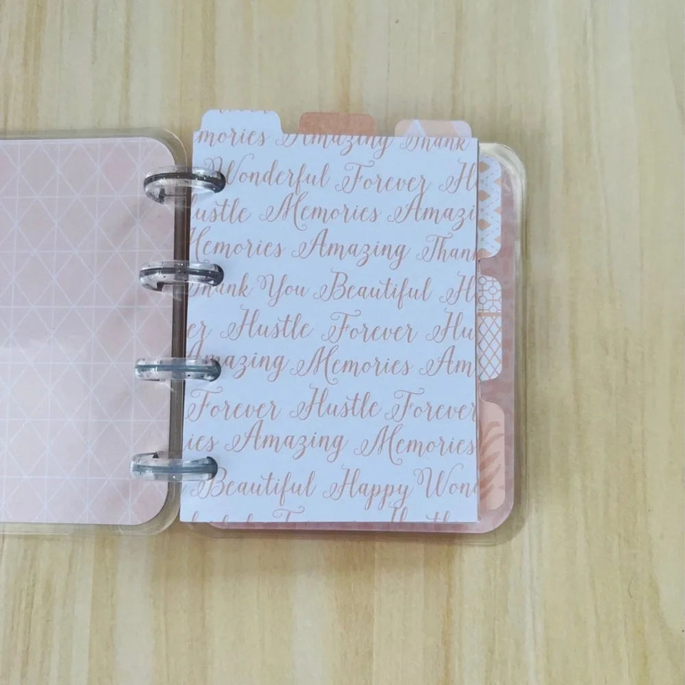 Happy planner micro notes weekly layout rose gold leaves